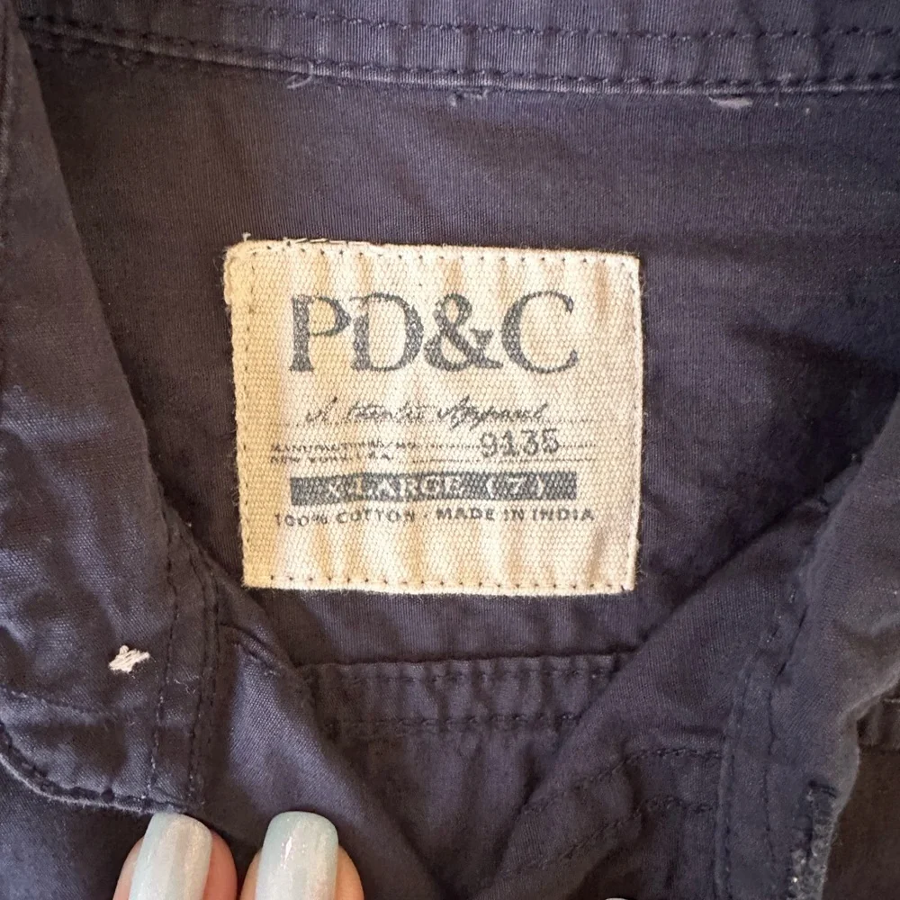 PD&C Boys Long Sleeve Button Down Utility Shirt - Size XL (7)